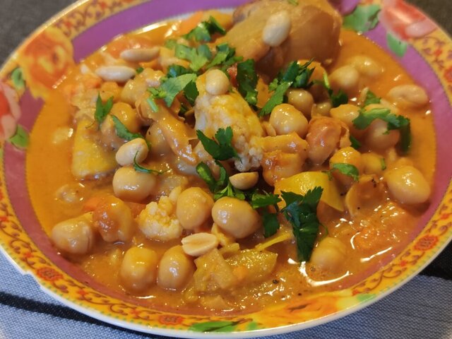 photo de Chou-fleur et pois-chiche au curry