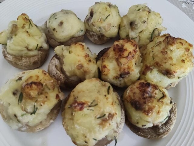 photo de Champignons farcis à la purée