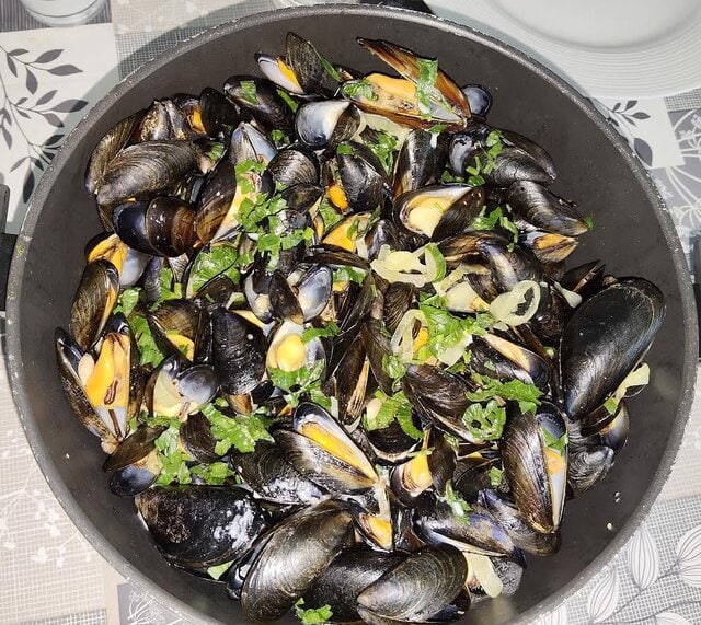 photo de moules au curry façon thaïlandaise