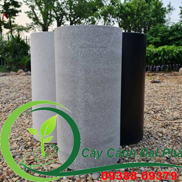 chậu đá mài hình trụ tròn cao