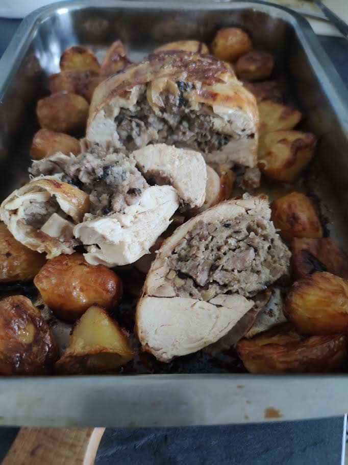photo de Poulet désossé farci