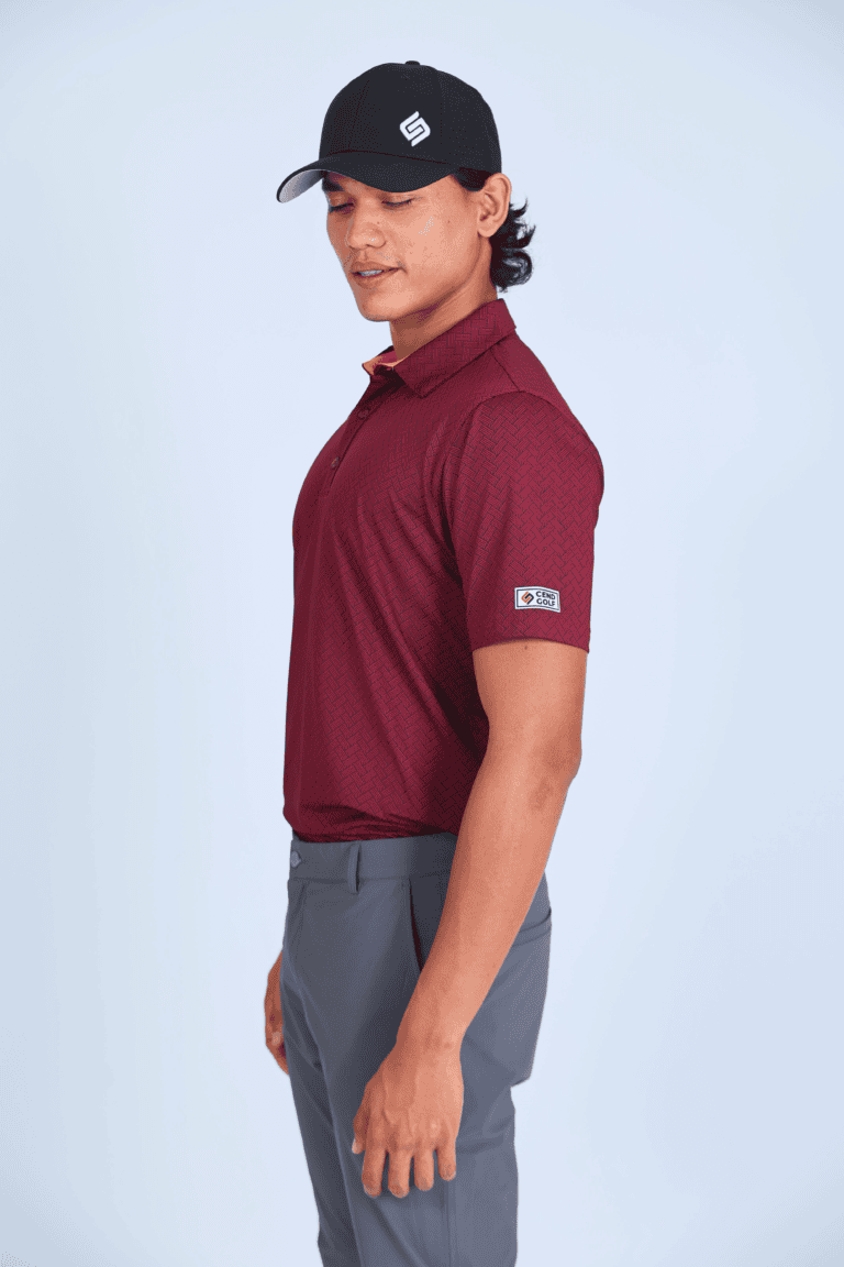 CEND Golf Men T-Shirt (Legacy Maroon) CGM-116