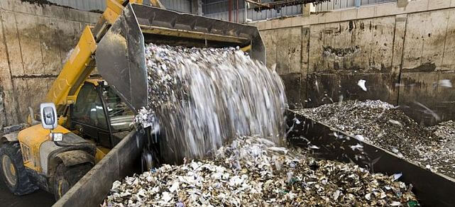 Shredded solid waste.