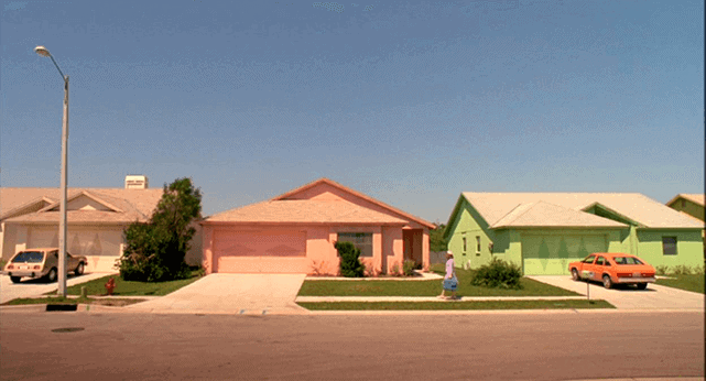 Depiction of suburbia in the 20th Century Fox feature film "Edward Scissorhands"