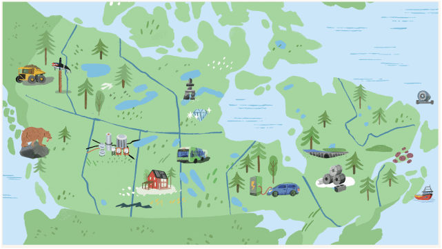 canadian map Illustration by Tallulah Fontaine