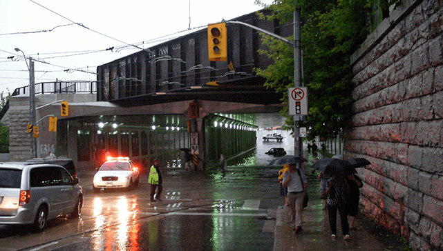 July 2013 Flood in Toronto. Photo by Eastmain