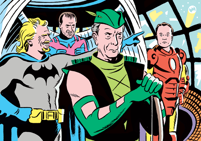 superhero Illustration by Kikuo Johnson