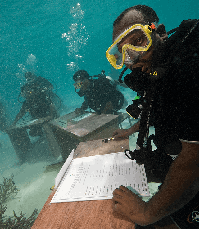underwater desks