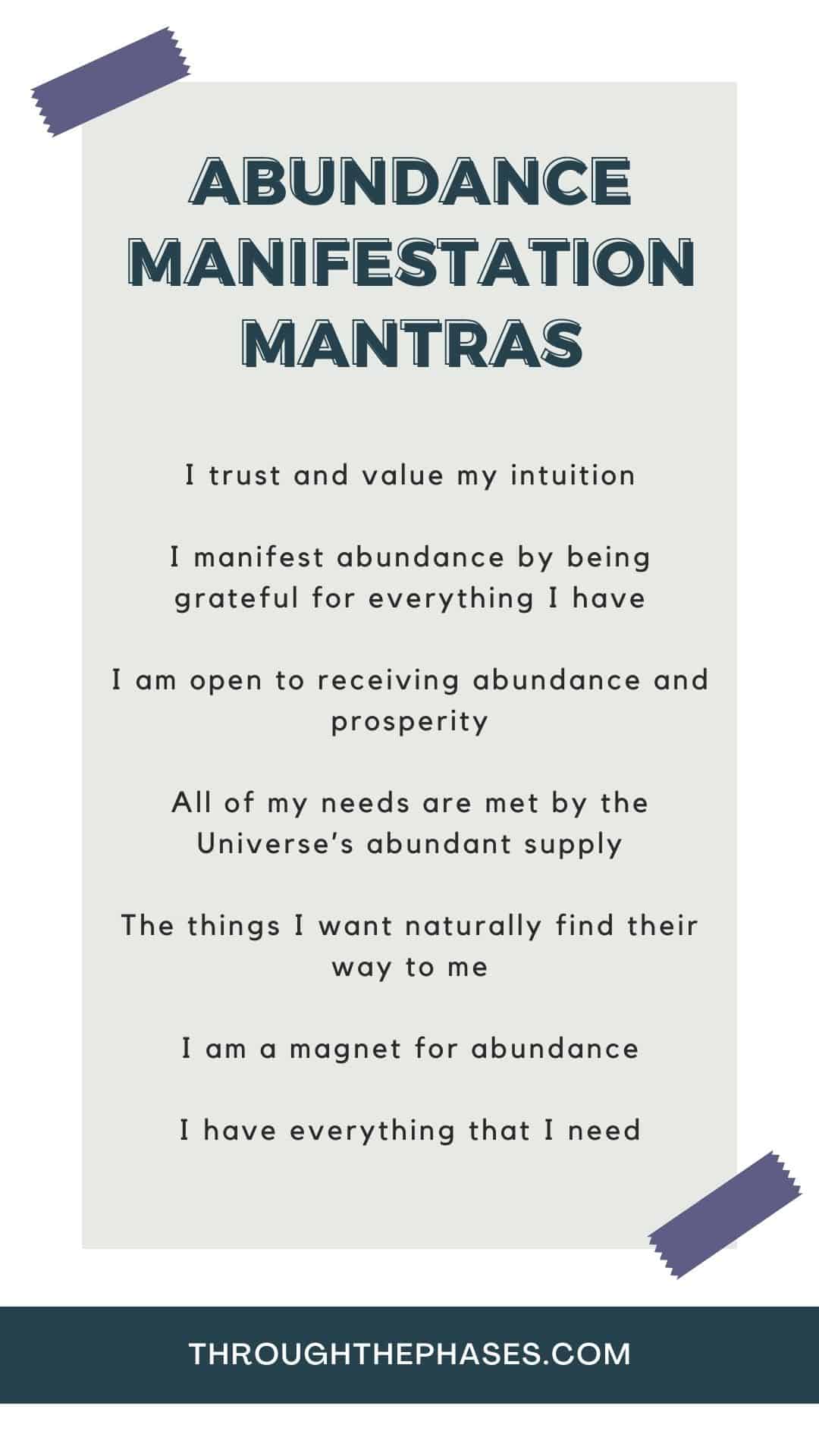 abundance manifestation mantras abundance manifestation mantras