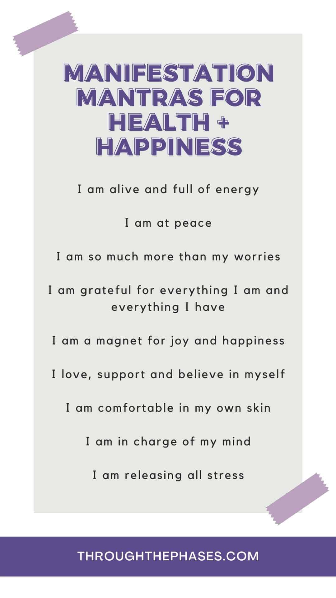 manifestation mantras for health happiness manifestation mantras for health and happiness