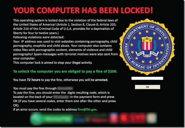 Ransomware computer in Townsville