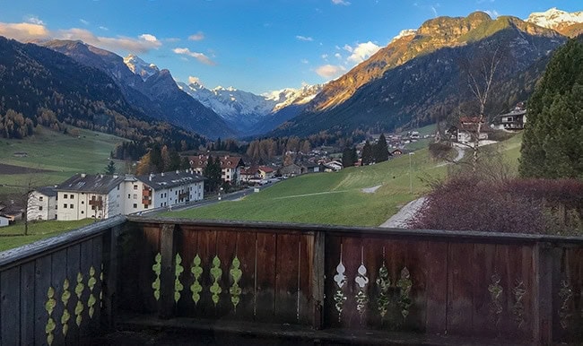 View from the breakfast room