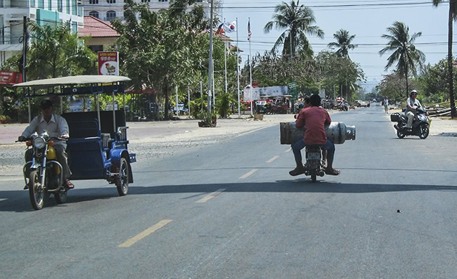 On the Road in Cambodia