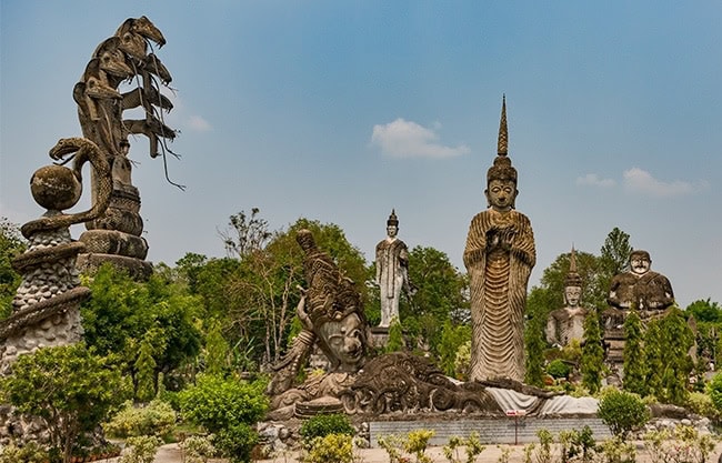 Some of the statues are 25 metres high