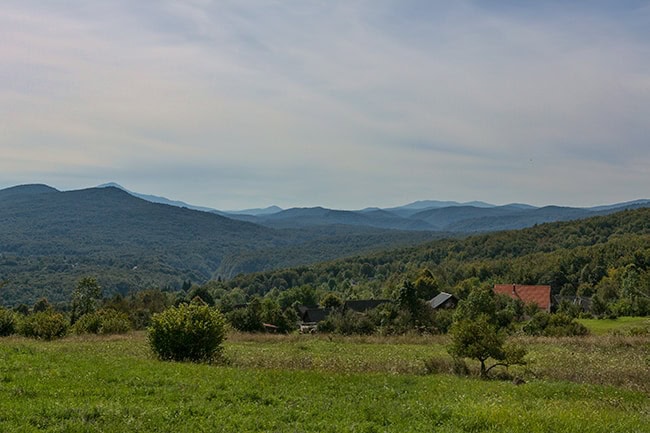 Poljanak view over the mountians