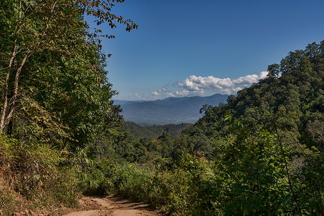 The Pai valley in the back