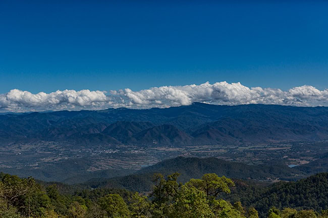 Pai - you can see the White Buddha on the mountain in the middle