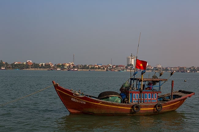 Fishing boat in Đồng Hới