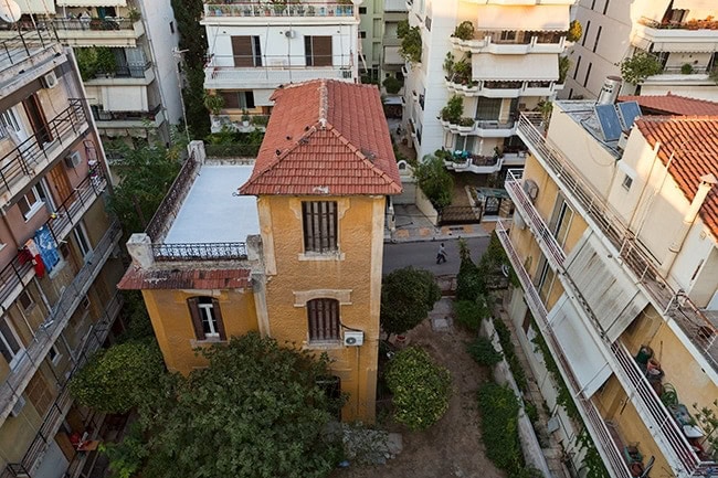 One of the few old houses left in Athens