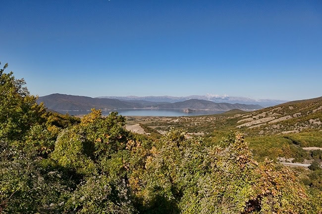 On the 15 towards the E86 - the lake in the distance
