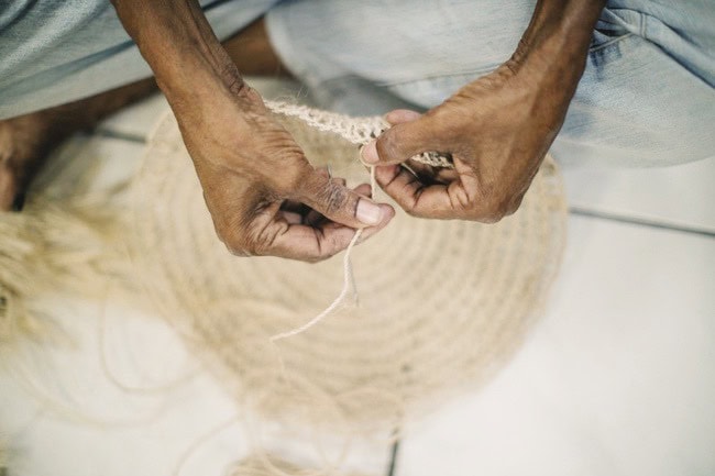 Bilum weaving