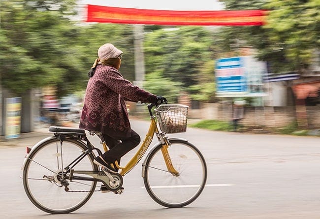 Relaxed afternoon ride