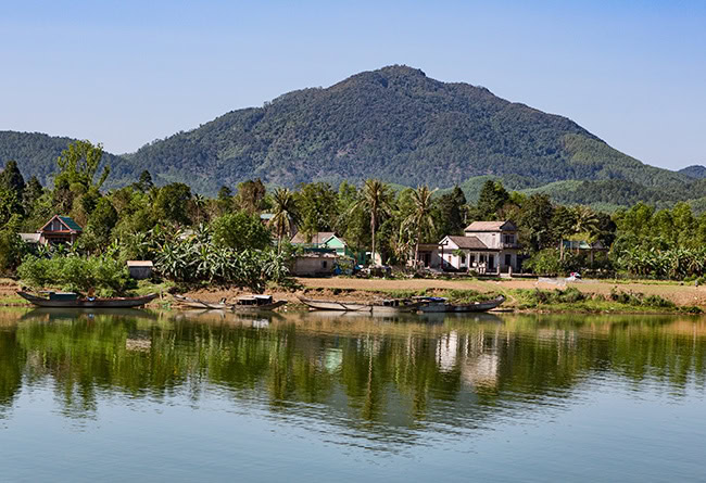 Little village over the river