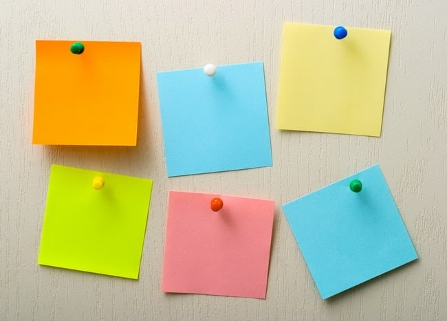 Material para la oficina Post it