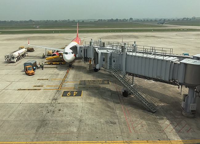 My plane to Bangkok