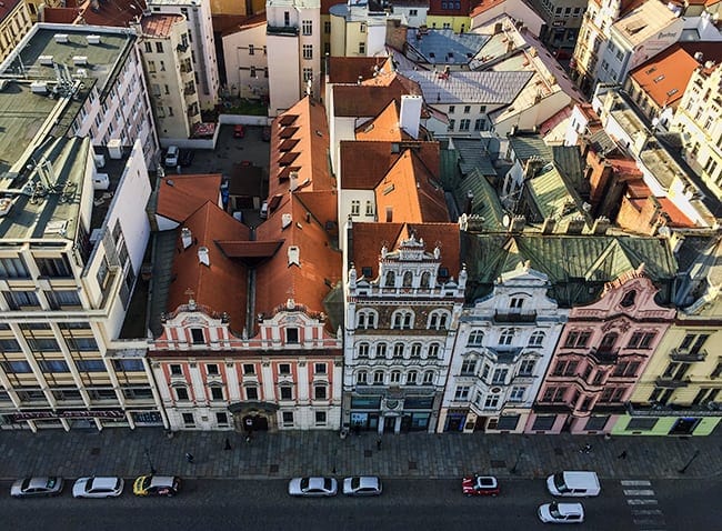 View from the tower of Cathedral of St. Bartholomew