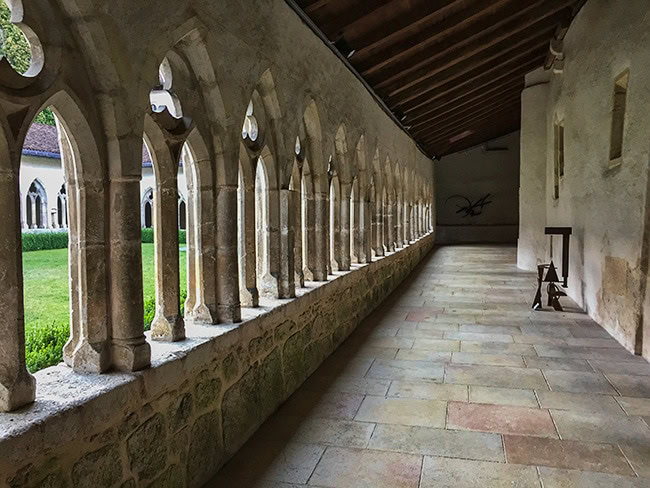 Inside the cloister