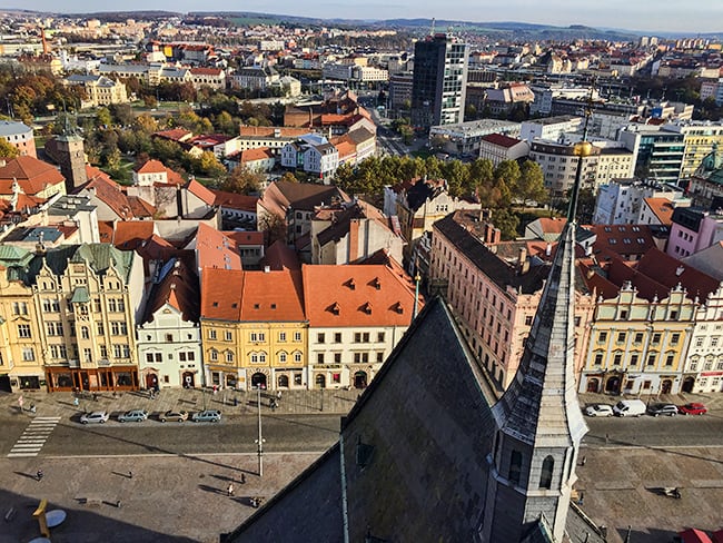 The Black Tower on the left