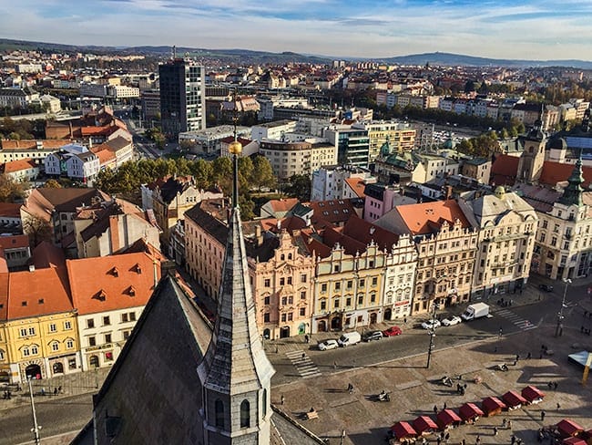 Part of the market square