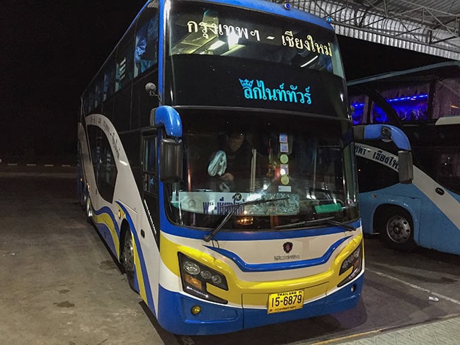 The bus to Chiang Mai