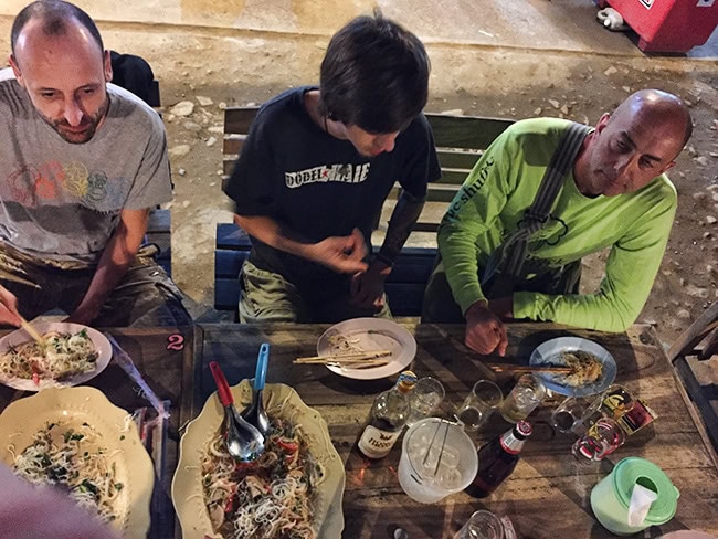 Birthday party at Sapha Muang - The Boys are hungry