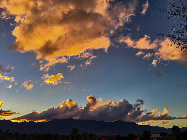 Mountains with a hat