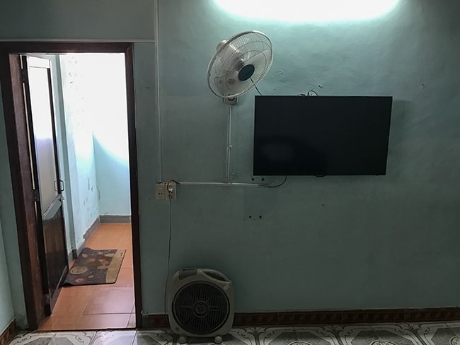 My room at the Ngoc Chau Guesthouse in Khe Sanh