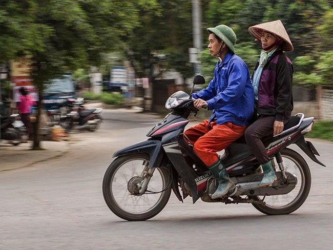 Dream team on the way home from the rice field