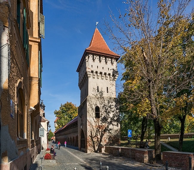 One of the old city towers