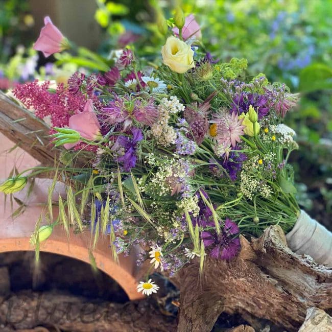 Vintage Brautstrauss Boho Style für Hochzeit in Pfaffenhofen Ilm ; Kirche , Standesamt , freie Trauung