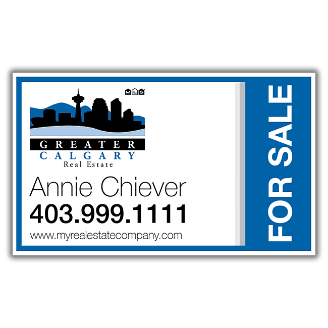Greater Calgary For Sale Sign 30"w x 18"h
