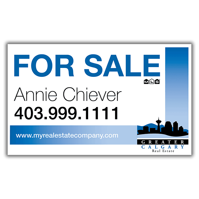 Greater Calgary For Sale Sign 30"w x 18"h