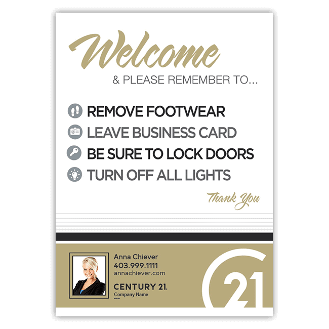 Century 21 Realty - Welcome Signs - Design Opt II