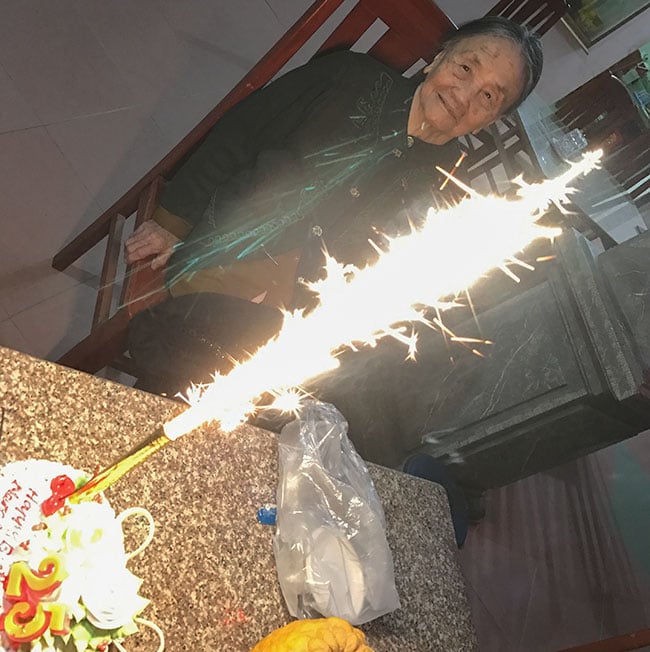 That cake is on fire!