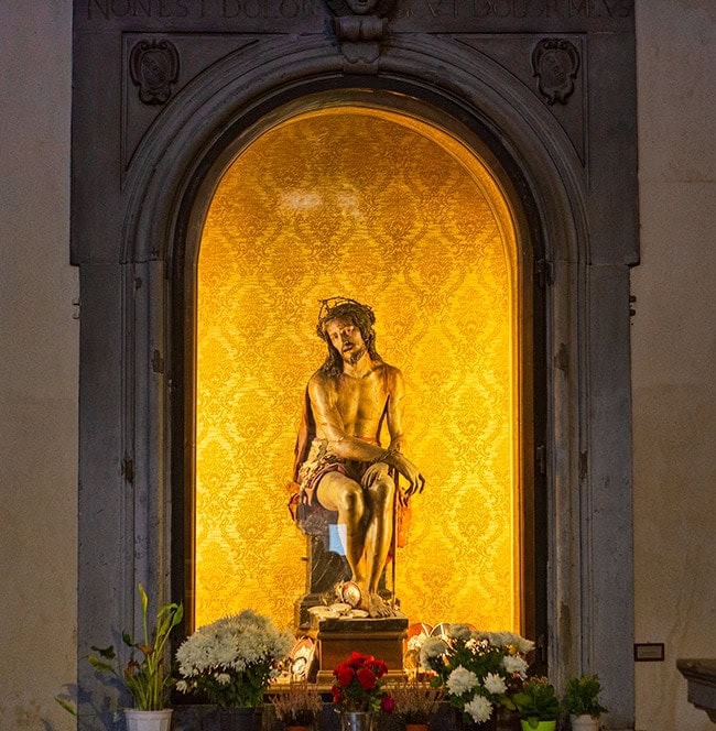 OK - this one is sitting and not on the cross - nice for a change