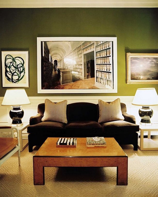 Verde y marrón para decorar