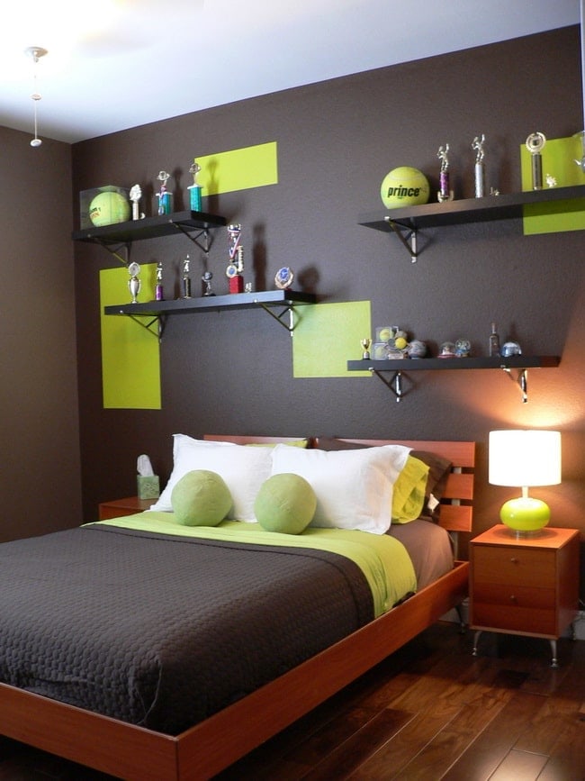 Combinación de verde y negro