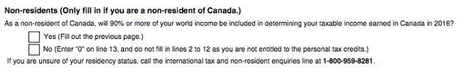 Tax in Canada TD form