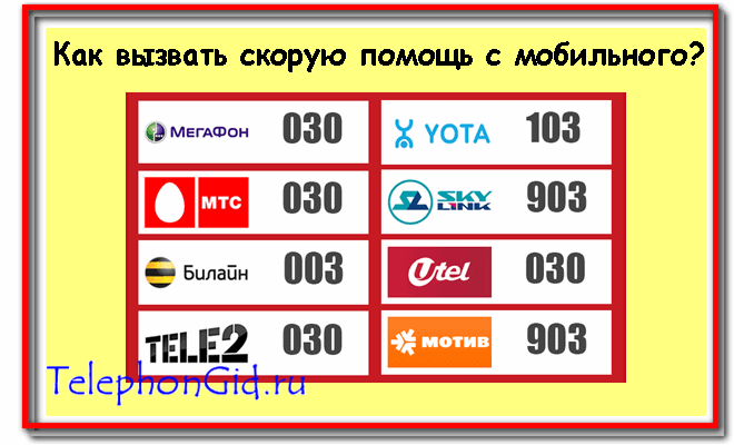 скорая помощь с мобильного