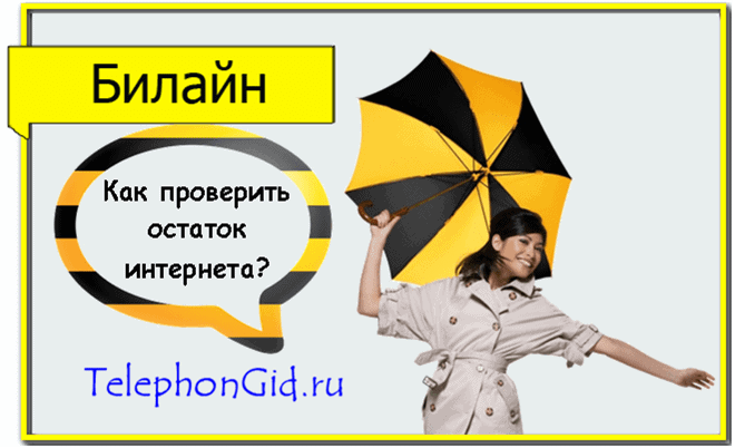 Как проверить остаток интернета на Билайне